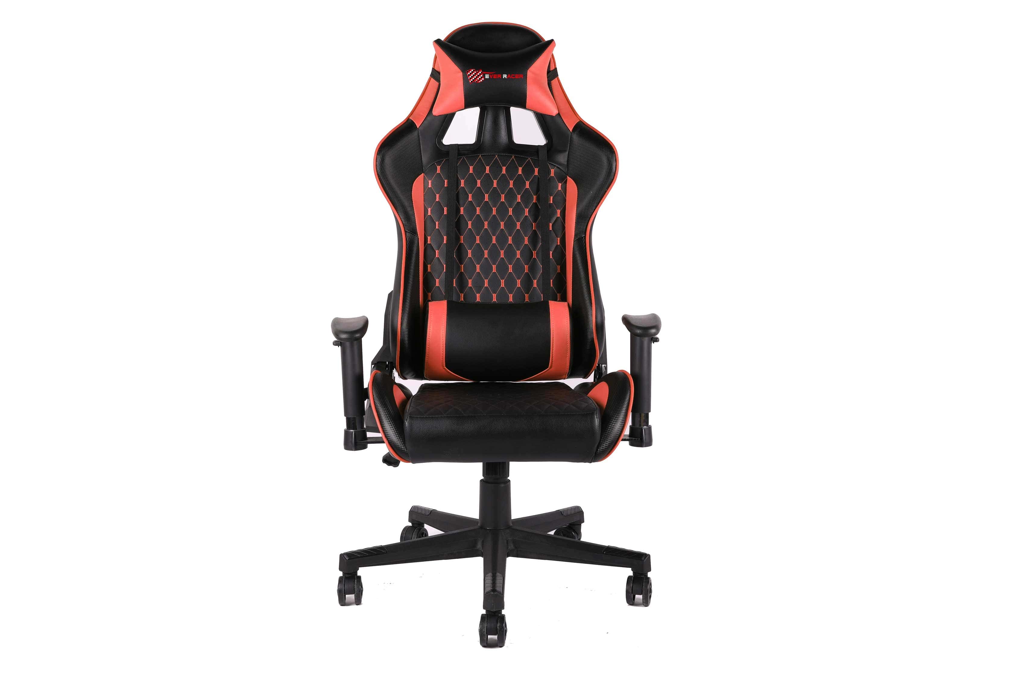 New EverRacer Gaming Office Chair PU Leather Black & Red