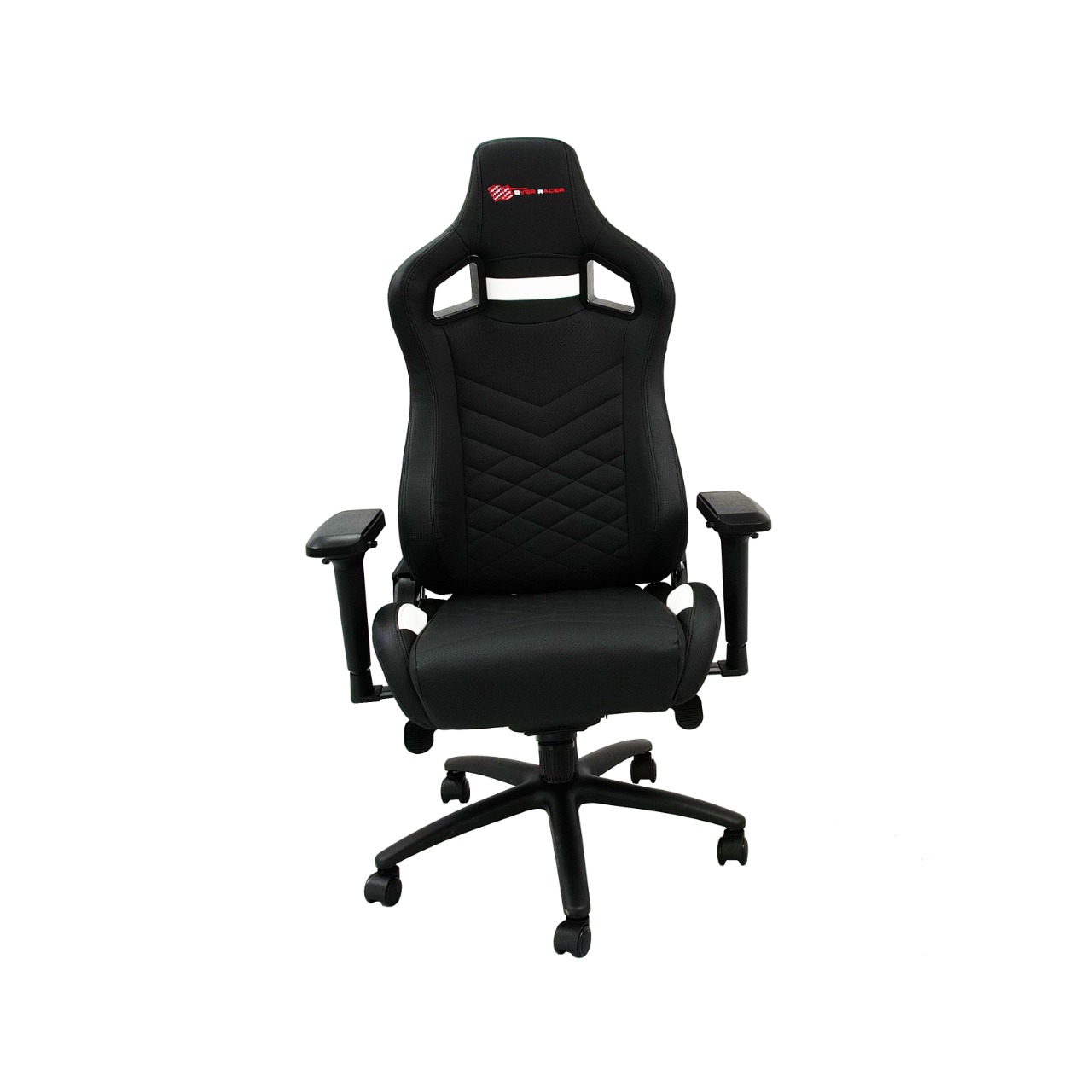 EverRacer Alpha Black and White Gaming Chair